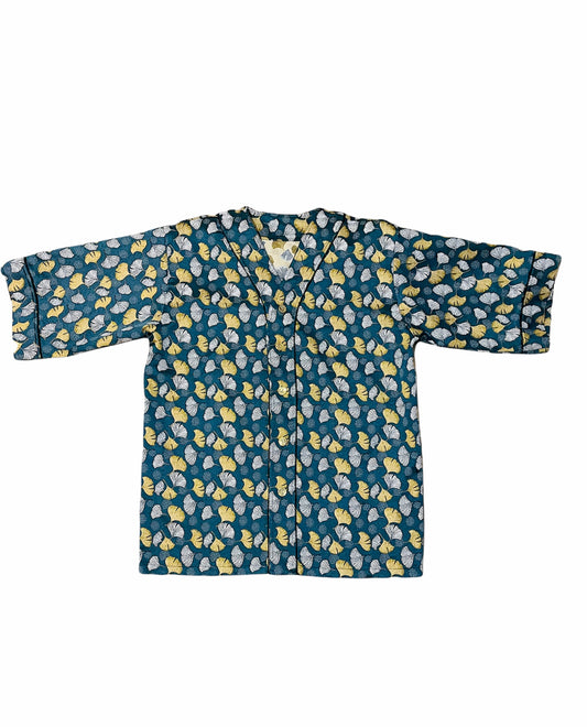 FLOWER GOLD BLUE